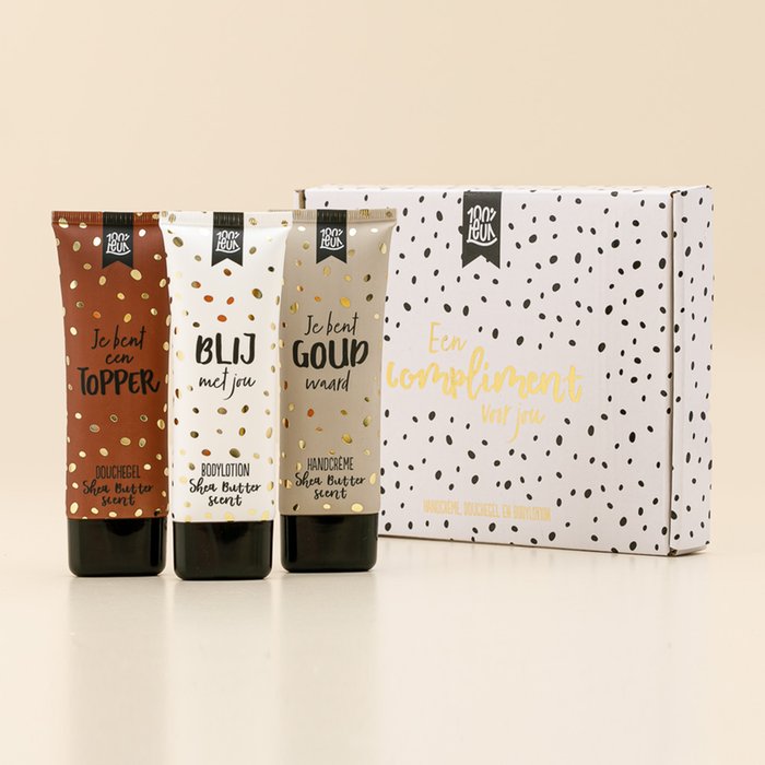 100% leuk | Cadeaupakket | Een compliment voor jou