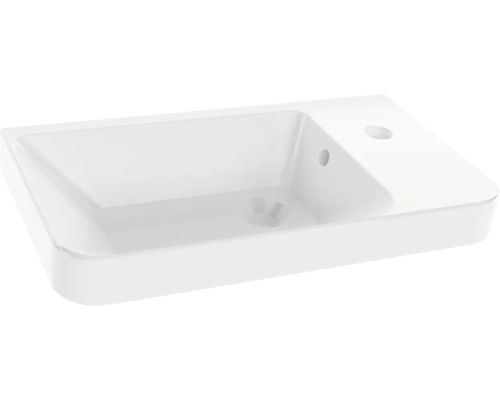 FACKELMANN Keramiek Gastenwastafel Milano 55,5 cm wit links