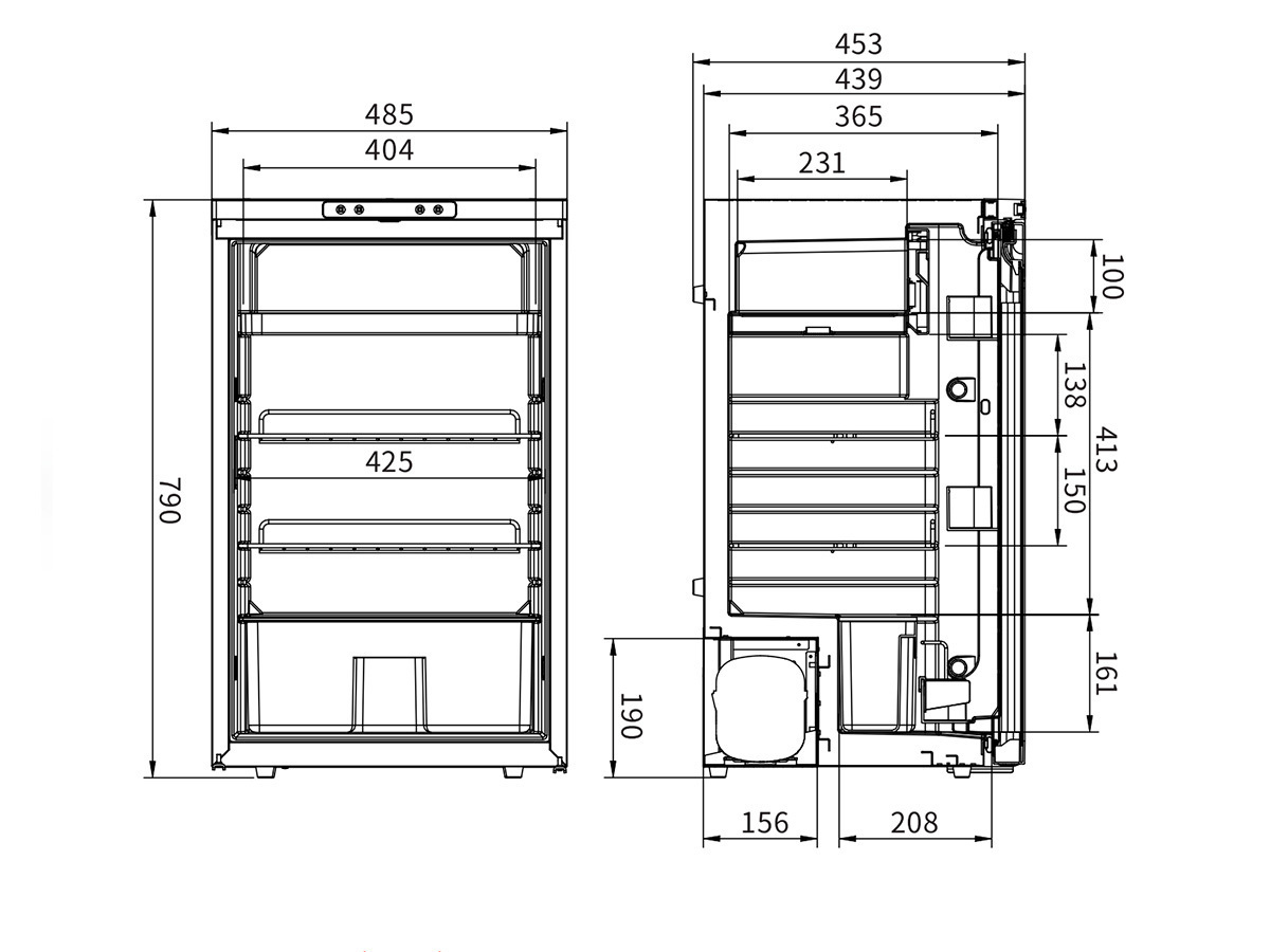 Obelink Coolfit 85 compressor koelkast