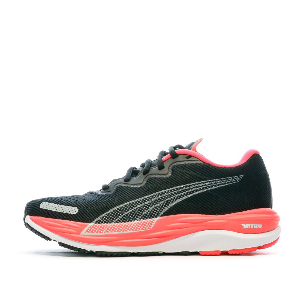 Puma Chaussures de Running Noir/Rose/Blanc Femme Puma Velocity Nitro 2