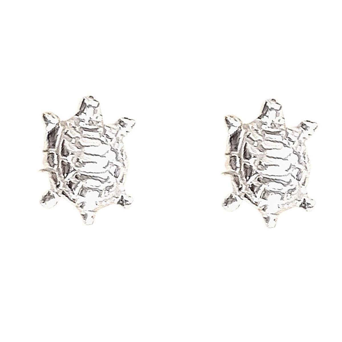 Boucles d'oreilles Tortue en argent 925°/00