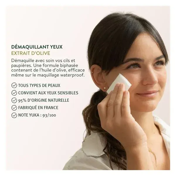 Demaquilante para olhos à prova d'água Le Petit Olivier Olive 125ml
