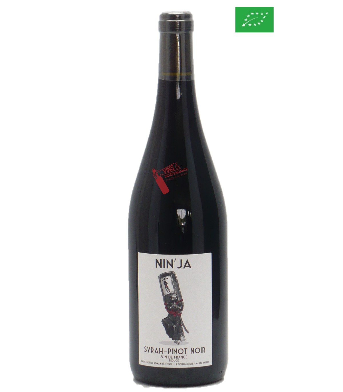 Domaine de la Tourlaudiere Nin'ja VDF Syrah Pinot noir 2021