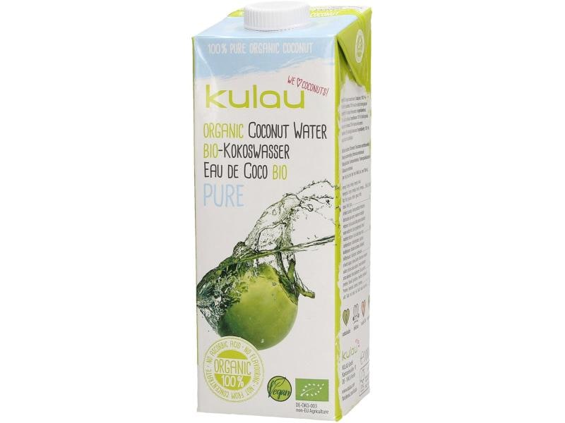 Kulau Bio Kokoswasser pure 1 l Hochwertiger Fruchtsaft von Bio-Kokosnüssen