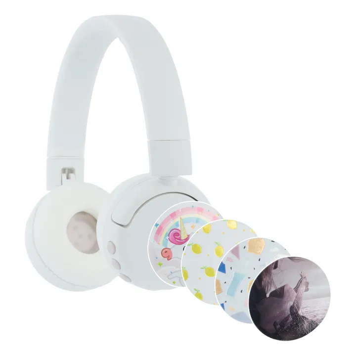 Buddyphones Casque audio enfant Pop Fun | Blanc