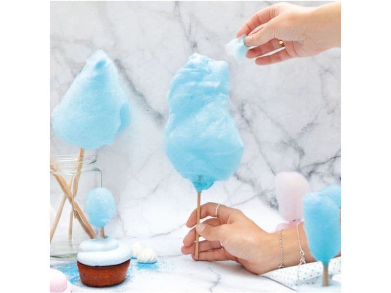 ScrapCooking Fertigmischung Zuckerwatte Colageschmack Blau Blaue Zuckerwattemischung