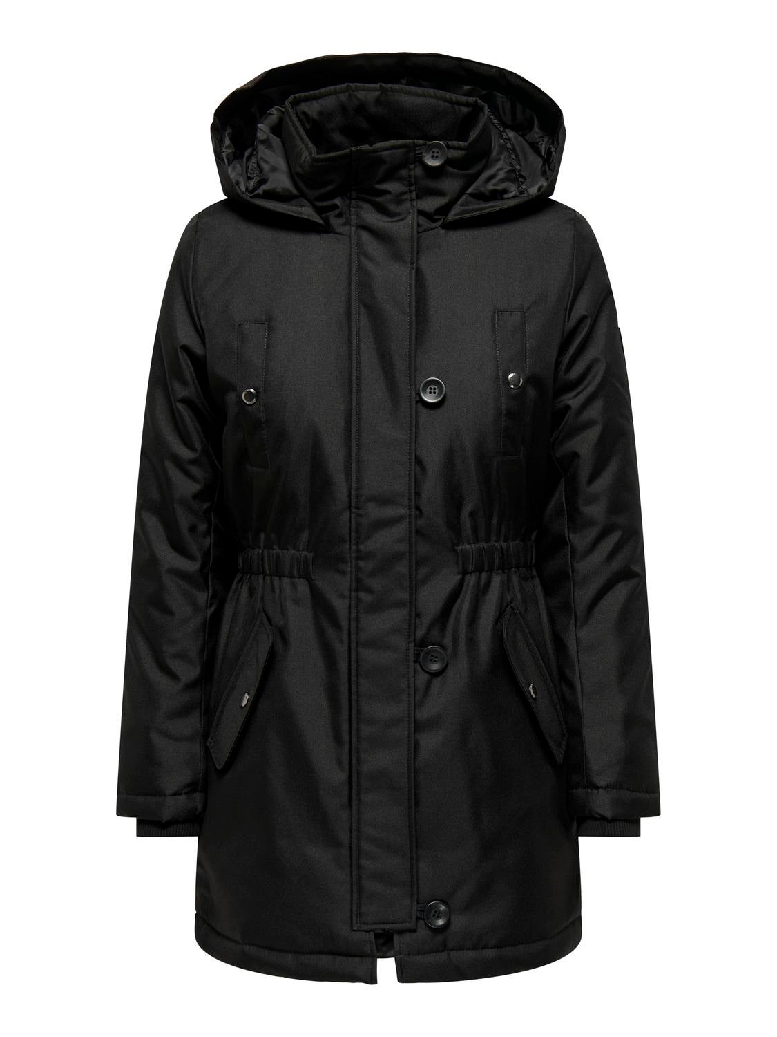 ONLMIE Langer Parka Black