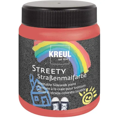 KREUL Streety Straßenmalfarbe in Ringelsockenrot, 200 ml