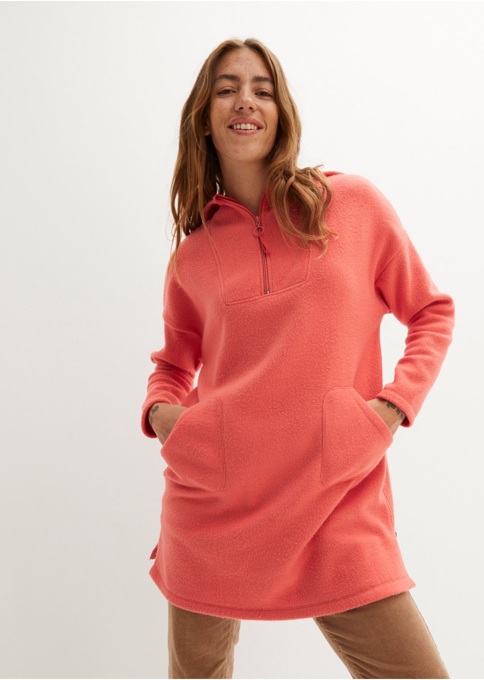 Pull long en polaire