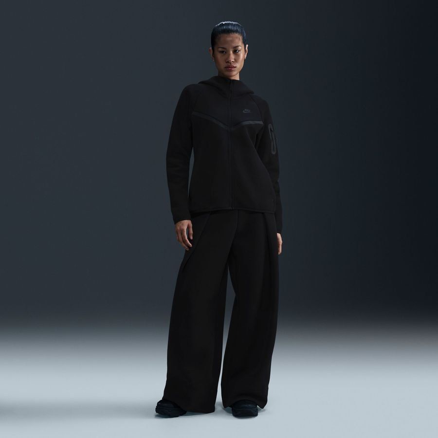 Nike Sweat à Capuche Tech Fleece FZ Coupe-Vent - Noir Femme