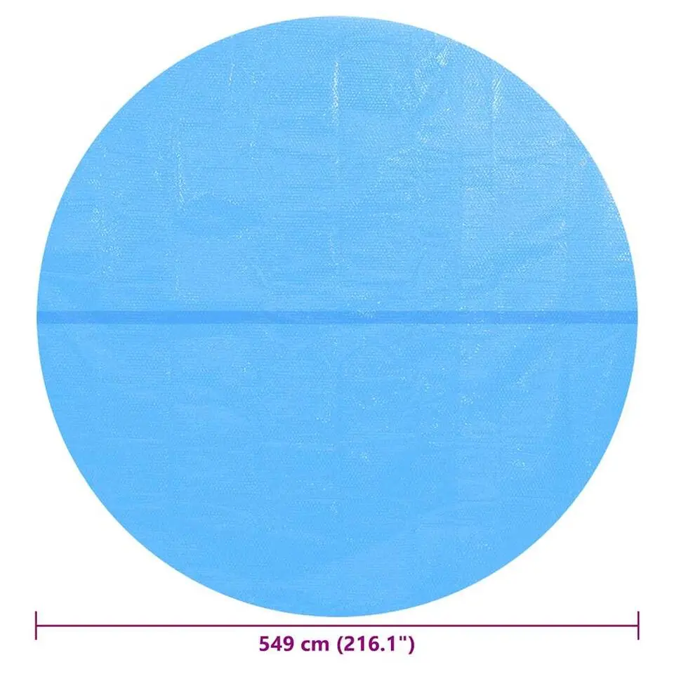 vidaXL - Zwembadzeil - Blauw - Kunststof