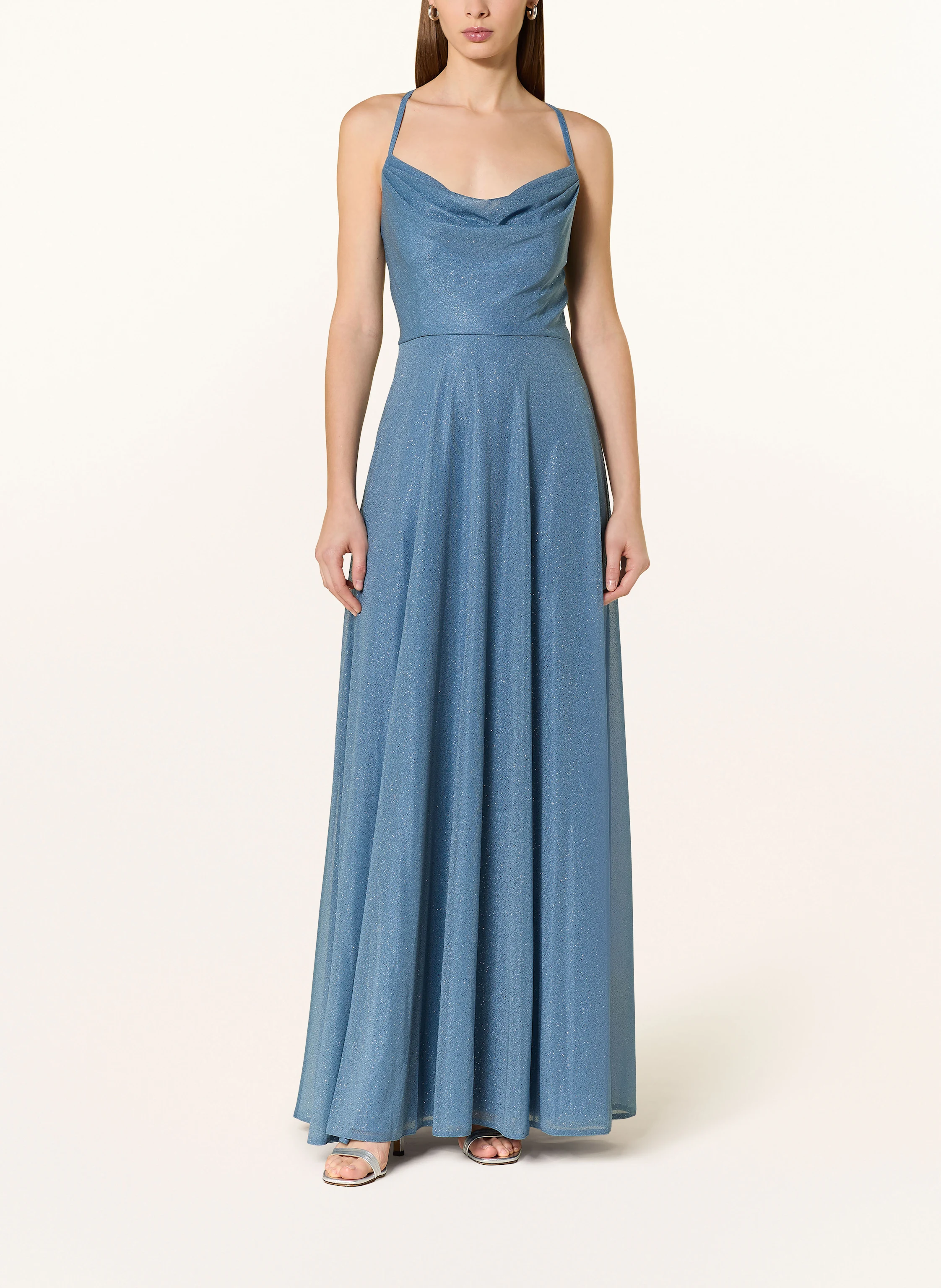 Suddenly Princess Abendkleid mit Glitzergarn und Cut-out