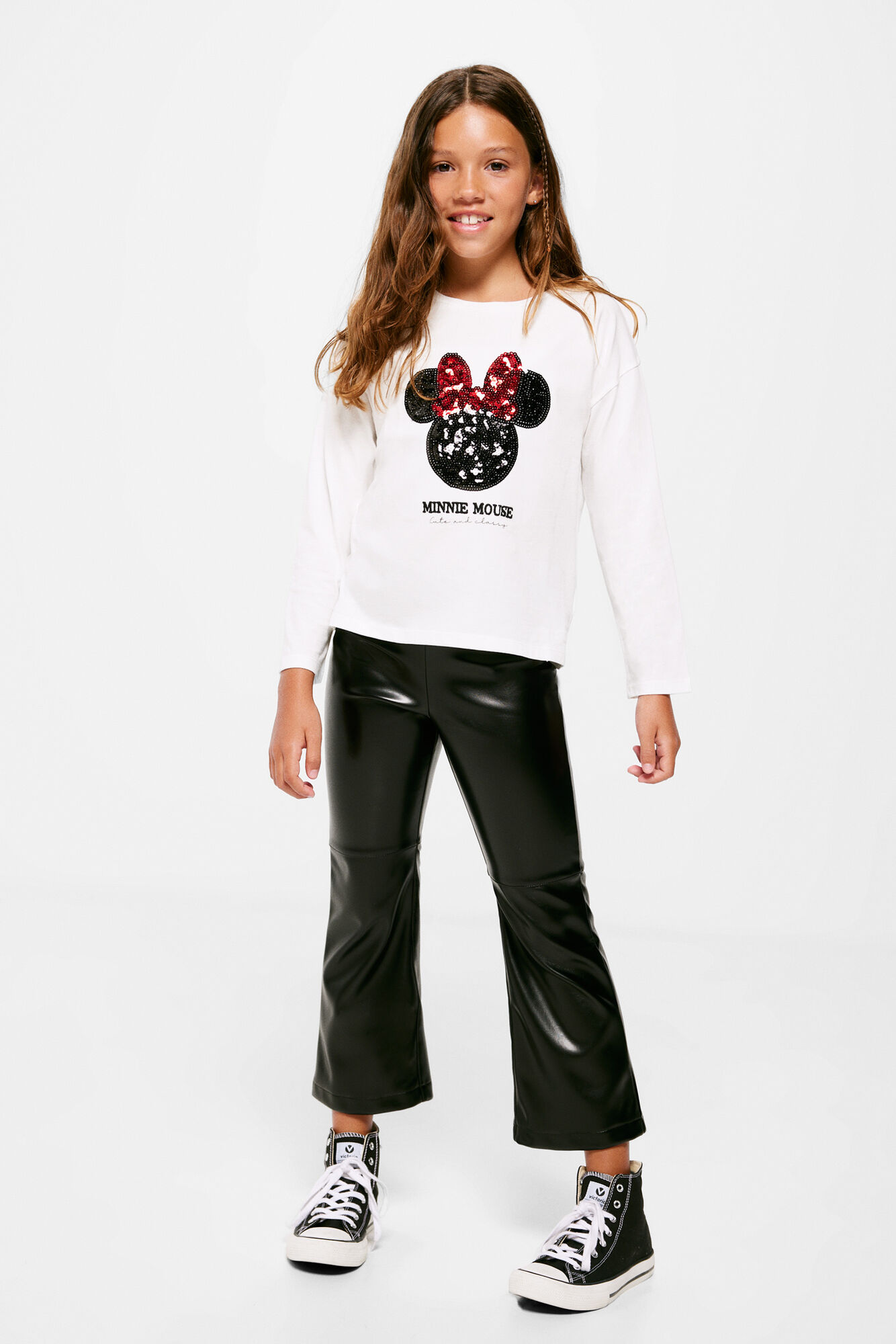 Camiseta infantil da Minnie Mouse