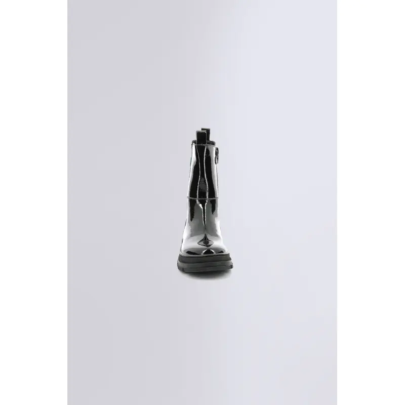 KICK GOZ NOIR VERNIS BOOTS Cuir Fille