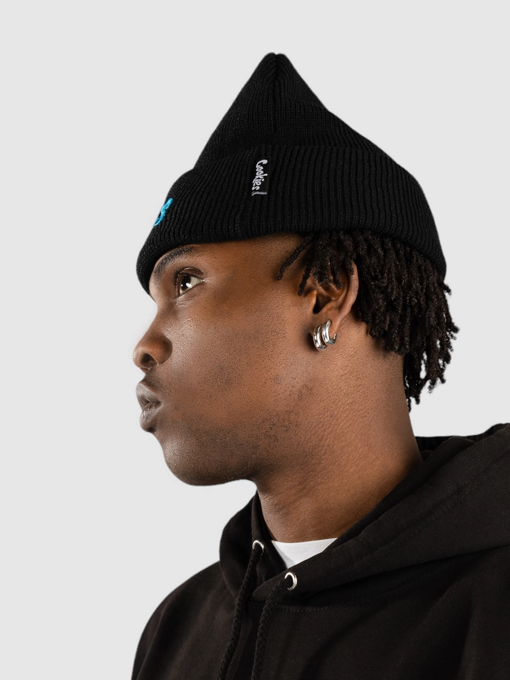 Cookies Original Mint Embroidered Knit Beanie black/ cookies blue