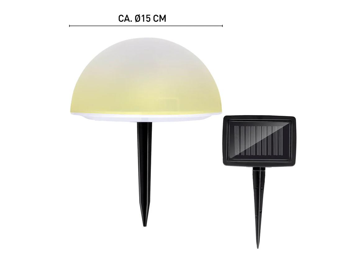 Grundig solar halve koepels grondlampen - 5 stuks