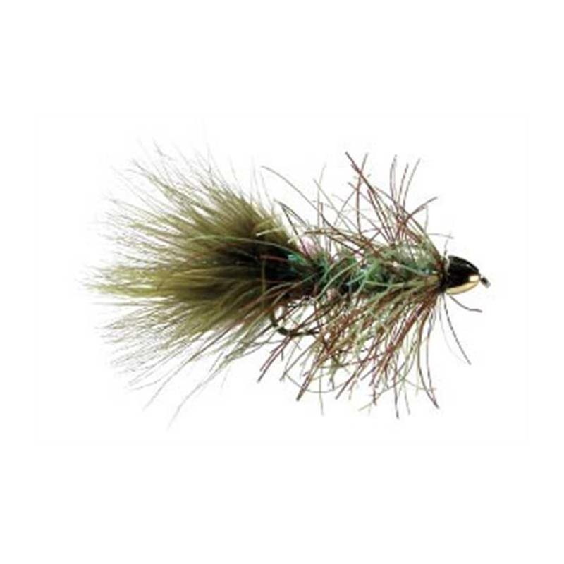 Mouche Tof Noyées Trina Conehead Rubber Bugger - Olive
