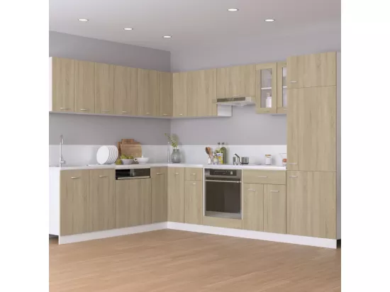 Armoire de plancher d'angle chêne sonoma 75,5x75,5x81,5 cm bois