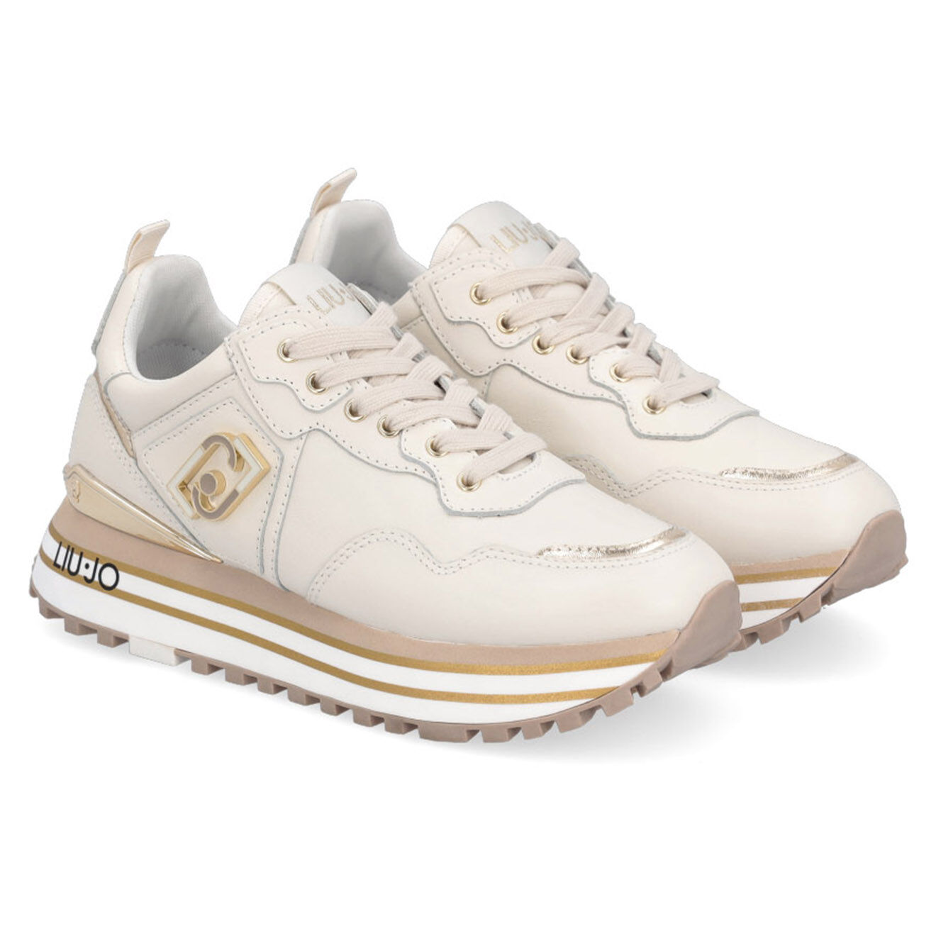 Liu-Jo Sneakers en Cuir Calf beiges