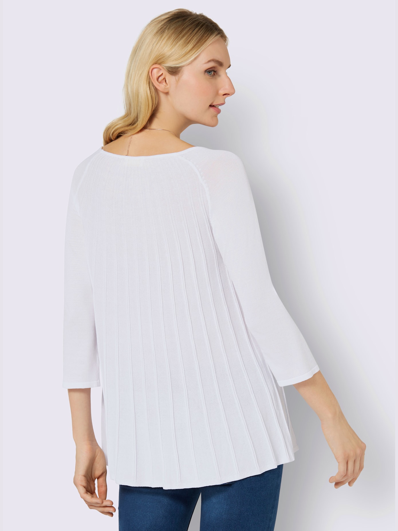 Pull encolure ronde viscose douce et fluide
