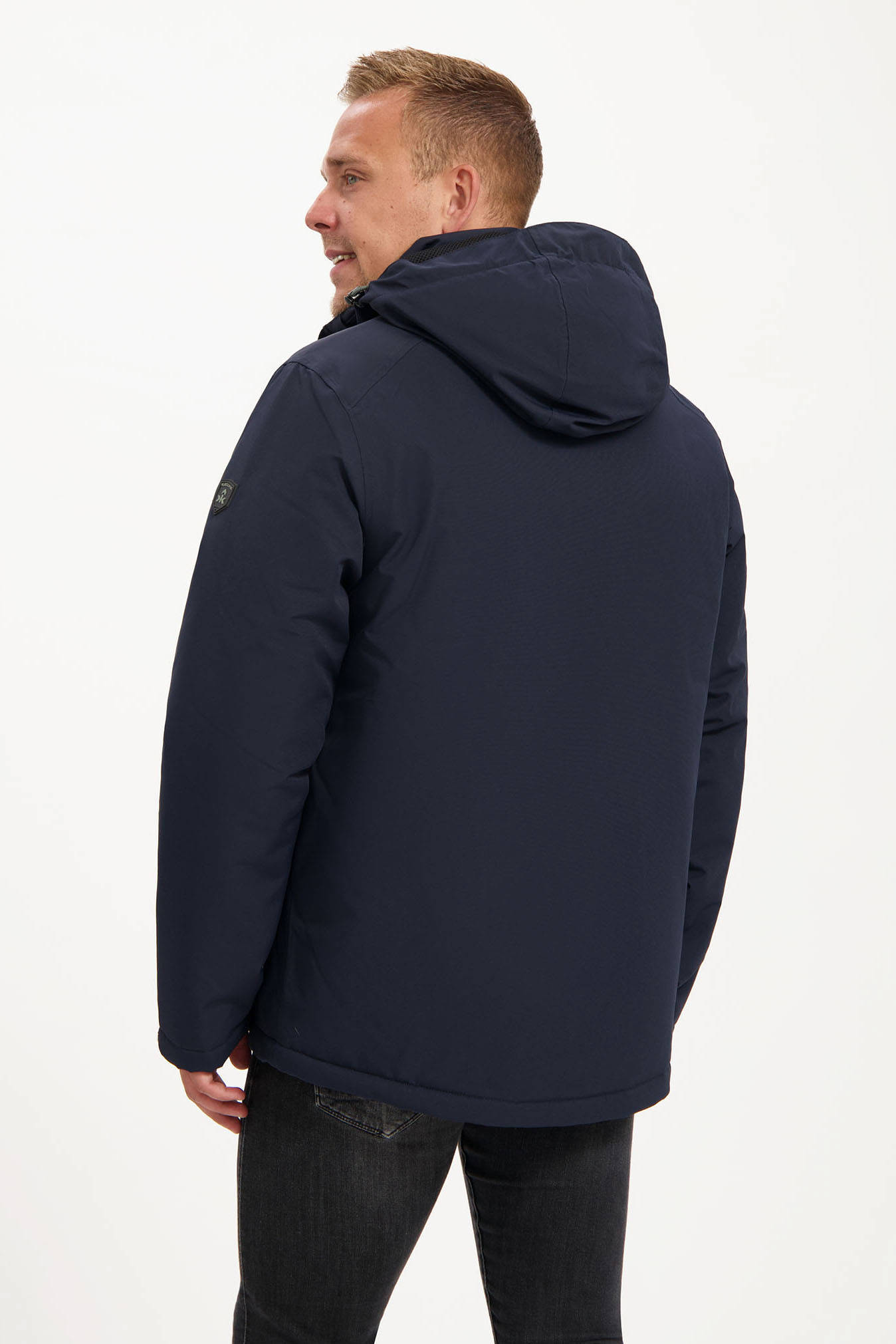 Kjelvik outdoor jas Iben donkerblauw