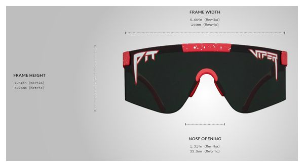 Paire de Lunettes Pit Viper The Responder 2000s Rouge/Noir
