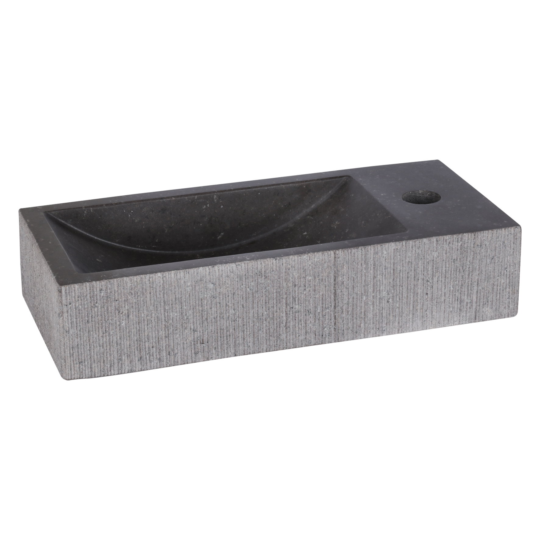 Differnz Ribble fontein 38x18x8cm natuursteen bombai black