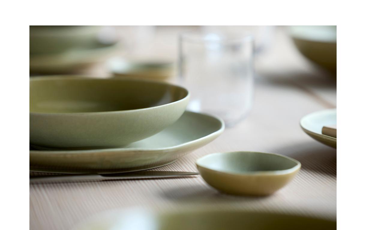 Frühstücks- & Dessertteller Shoku Ø 20 cm, 6 Stück, GrünEssteller-Set