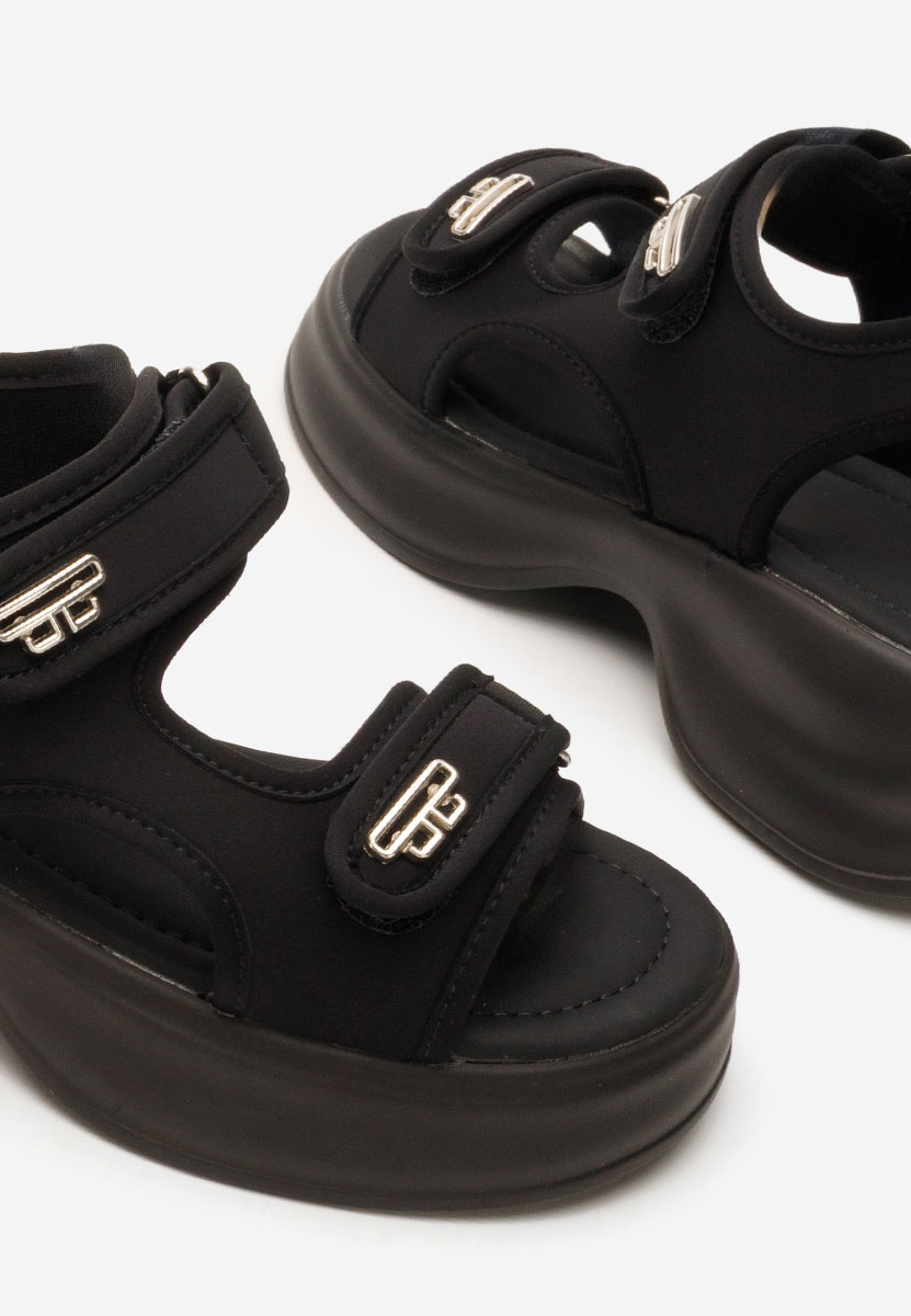 Sandales femme noires Clotylde