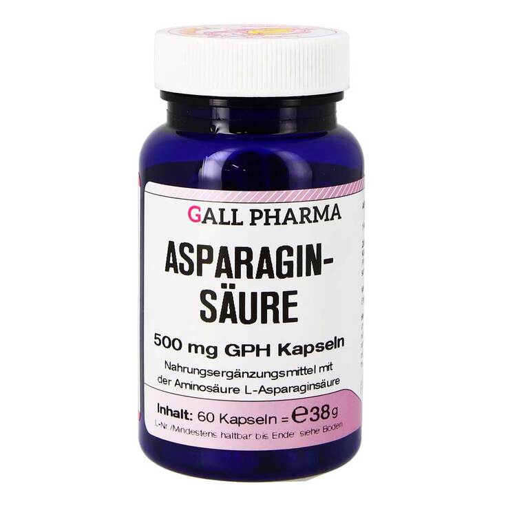Asparaginsäure 500 mg GPH Kapseln, 60 St