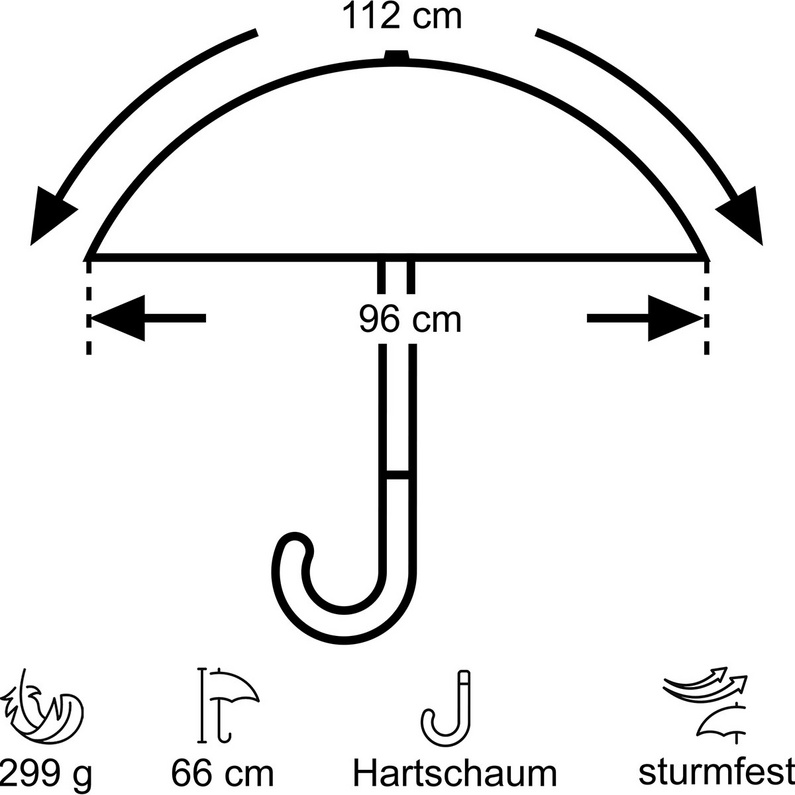 Euroschirm Birdiepal Octagon Regenschirm