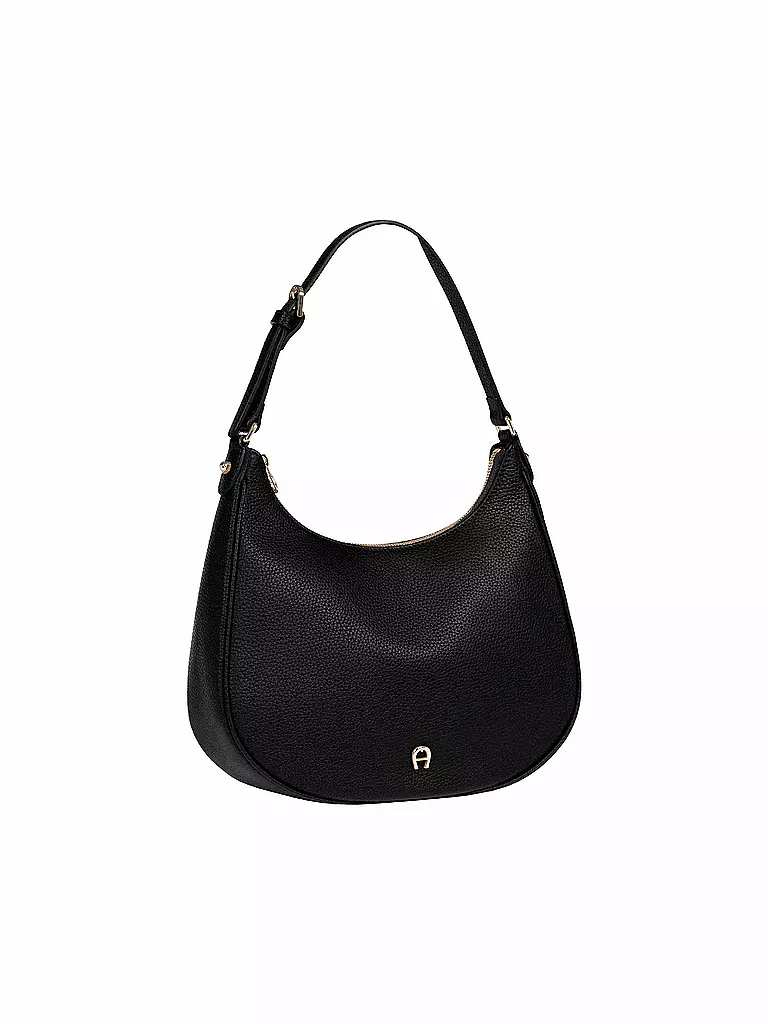 AIGNER Ledertasche - Hobo Bag DIADORA Medium schwarz