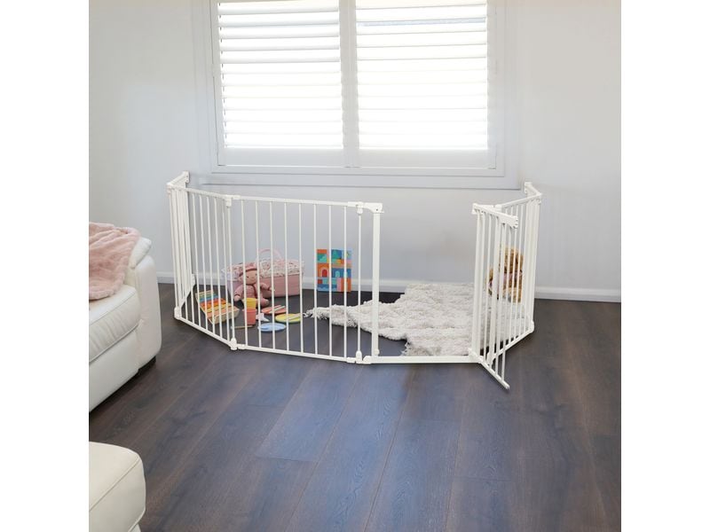 DREAMBABY Laufgitter Discovery 6 Paneele Converta Weiss Laufgitter vielseitig einsetzbar