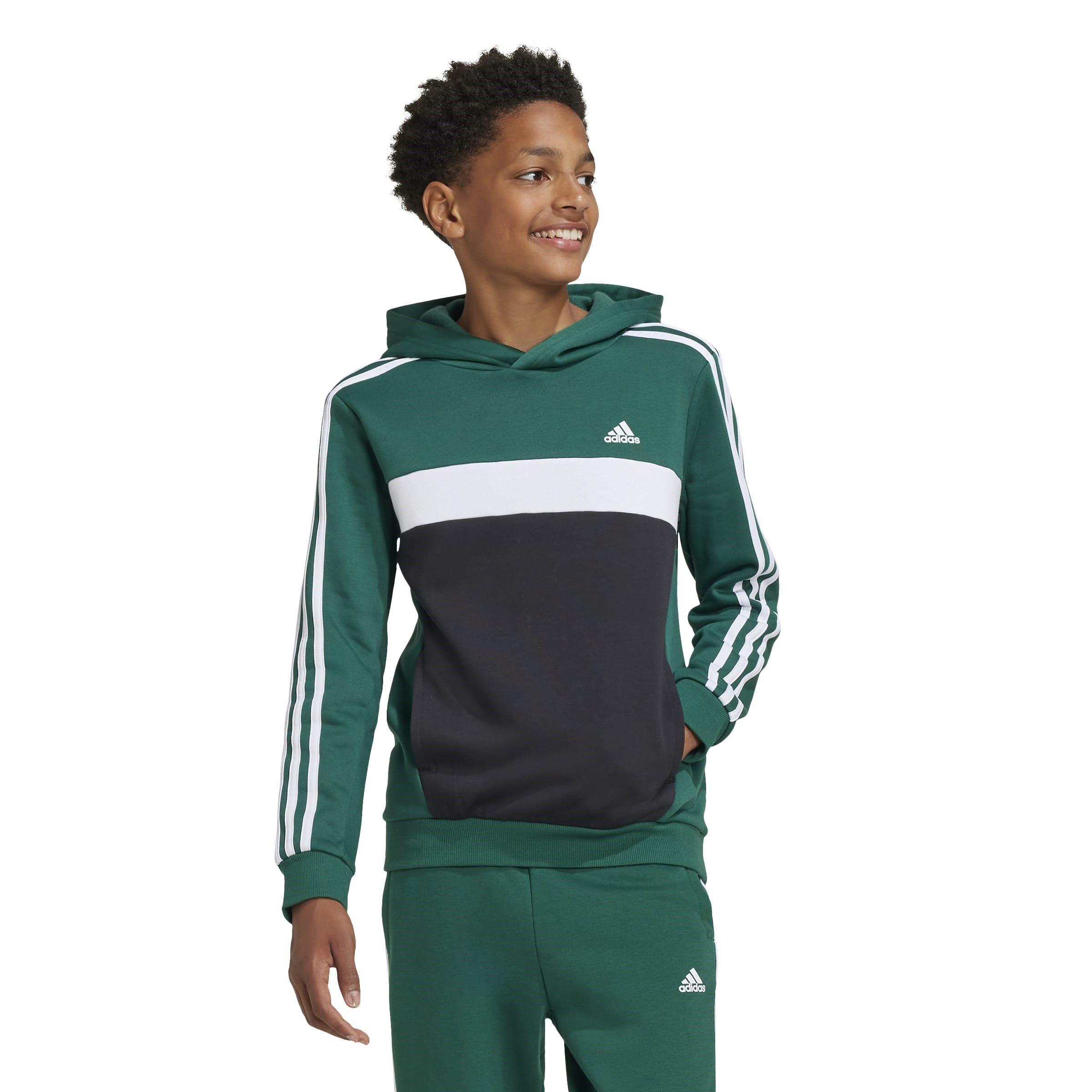 adidas Tiberio 3-Stripes Colourblock Hoodie Juniors