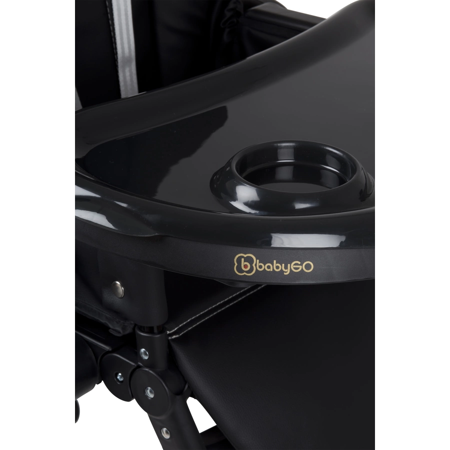 babyGO Hochstuhl Divan Black-Gold