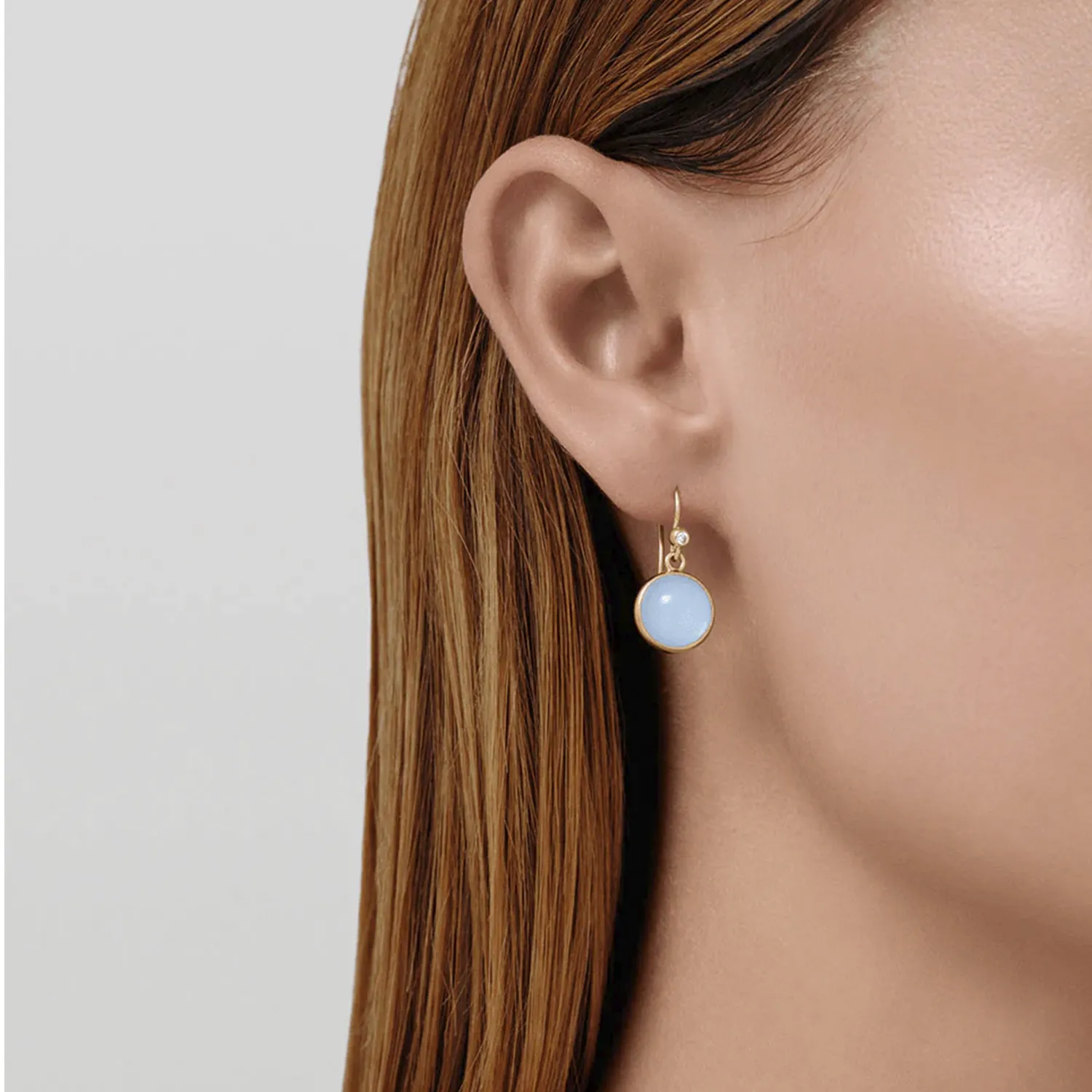 Julie Sandlau Prime Milky Aqua Øreringe 18 kt. Forgyldt Sølv HKS181GDMLAQCRCZ