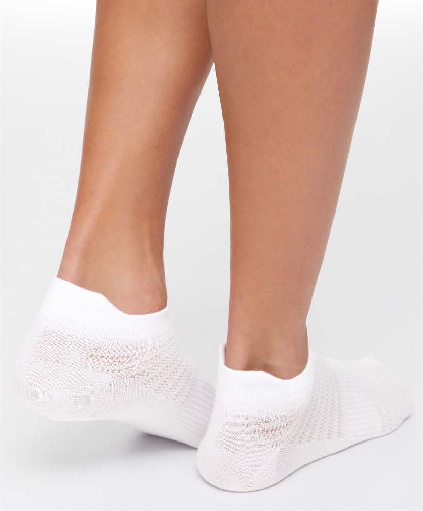5 pares de meias de algodão para tênis esportivos
