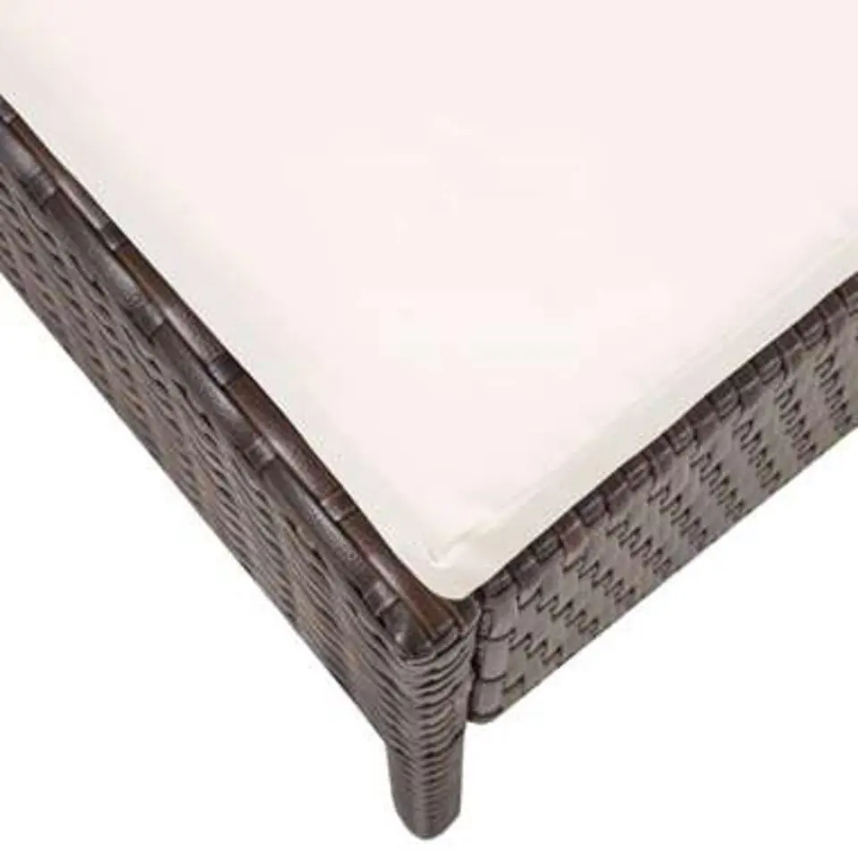 vidaXL - Tuin Loungeset - Bruin - Poly rattan