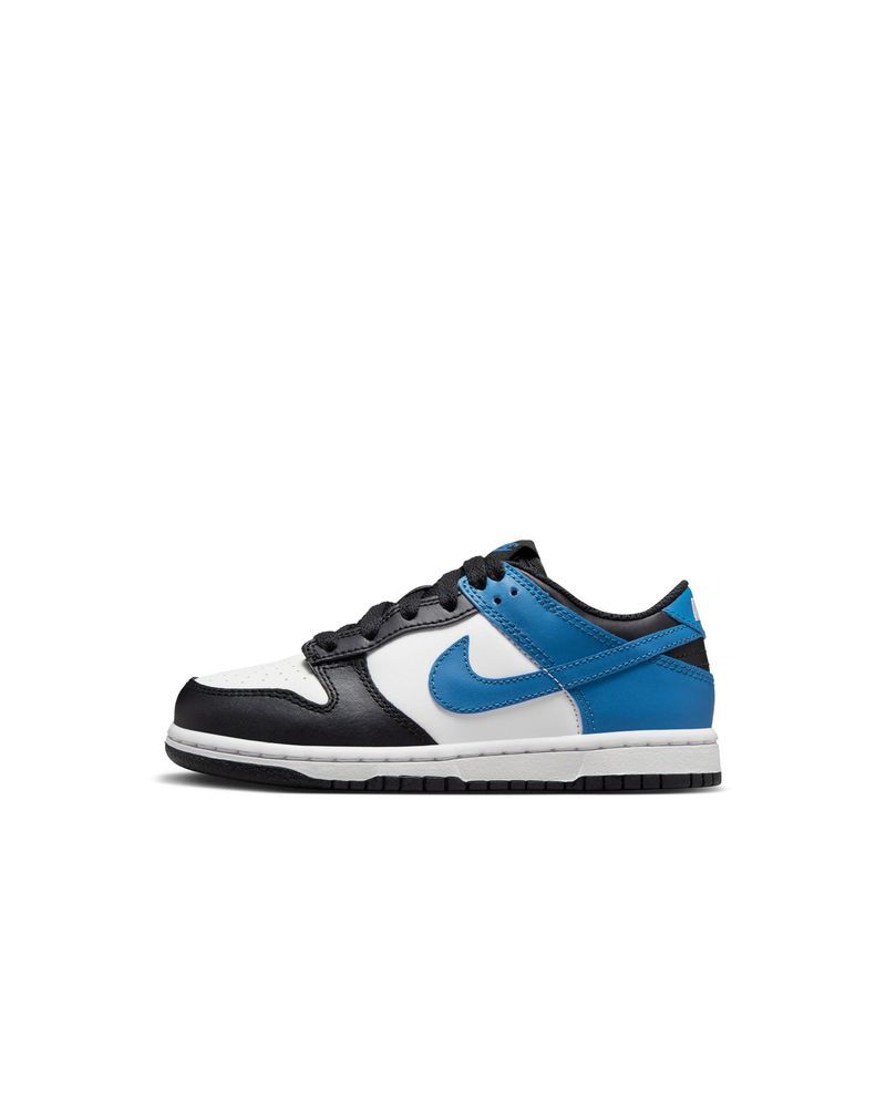 Chaussures Nike Dunk Low Blanc/Noir/Bleu pour enfant