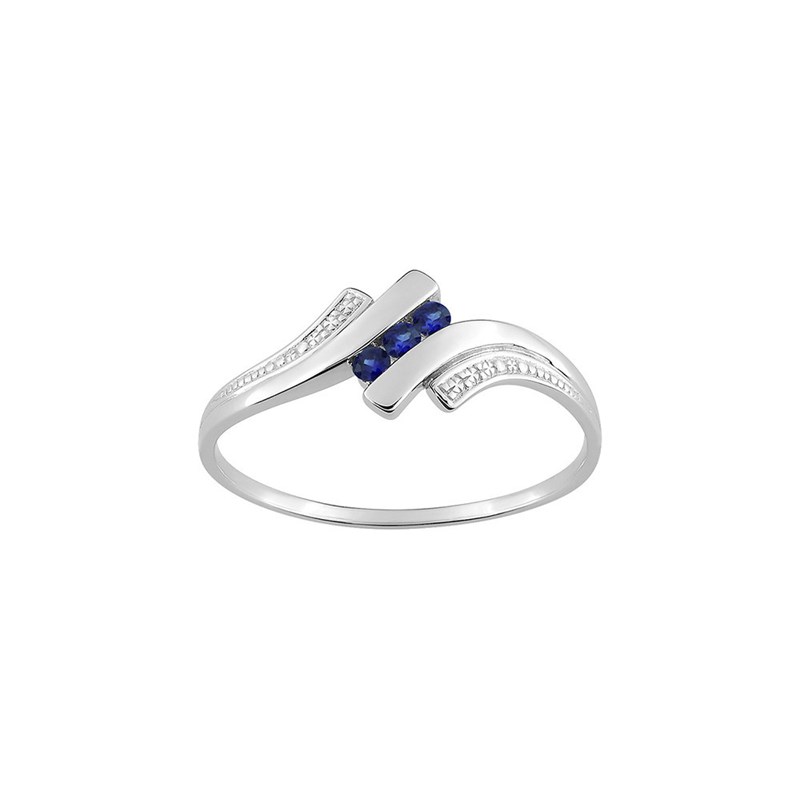 Bague femme - Saphir - Or 9 Carats