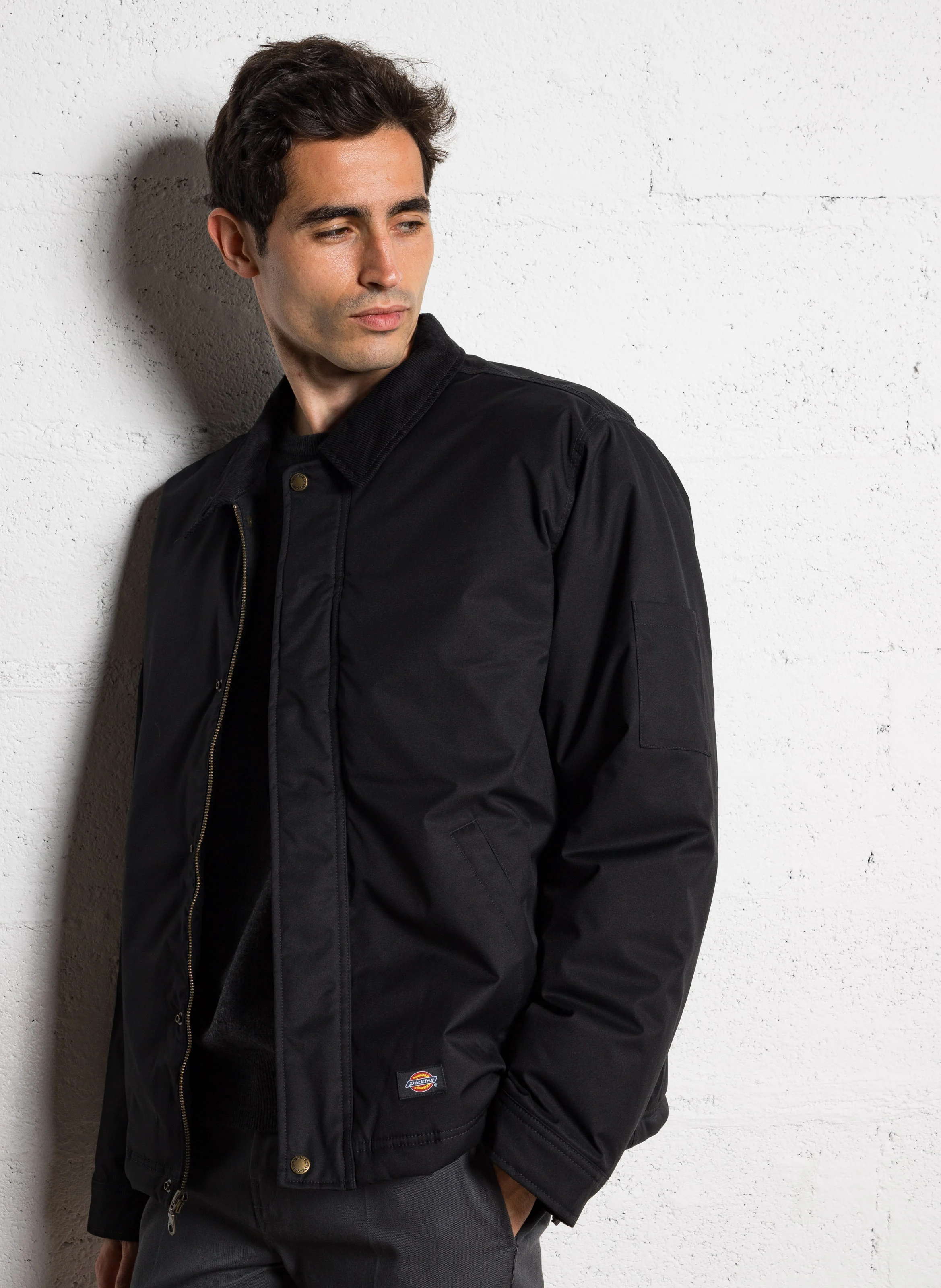 PLAINS - Veste oversize à col classique | Noir