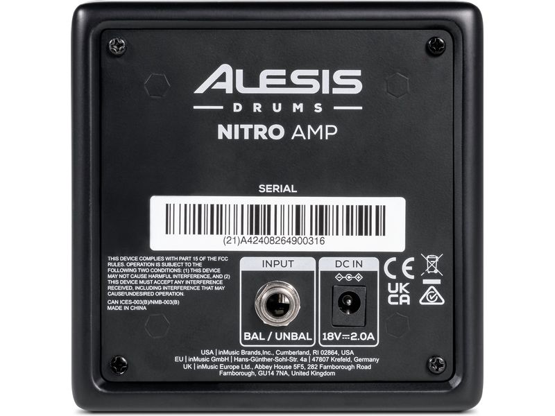 Alesis E-Drum Monitor Nitro Amp Kompakter Power-Monitor für E-Drums
