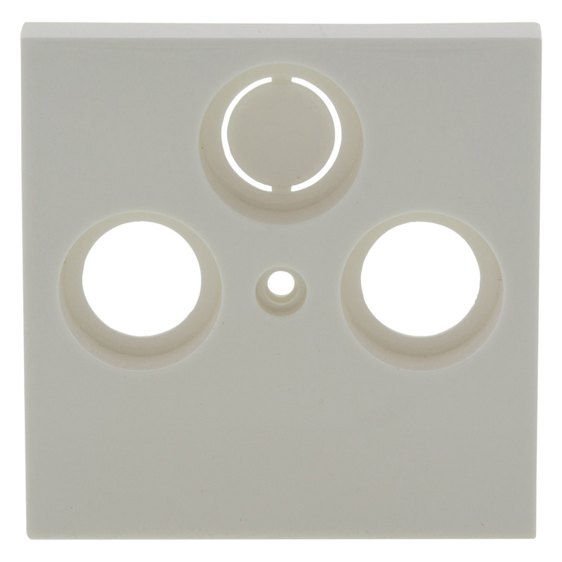 Gira System 55 centraalplaat Radio/tv - glanzend wit