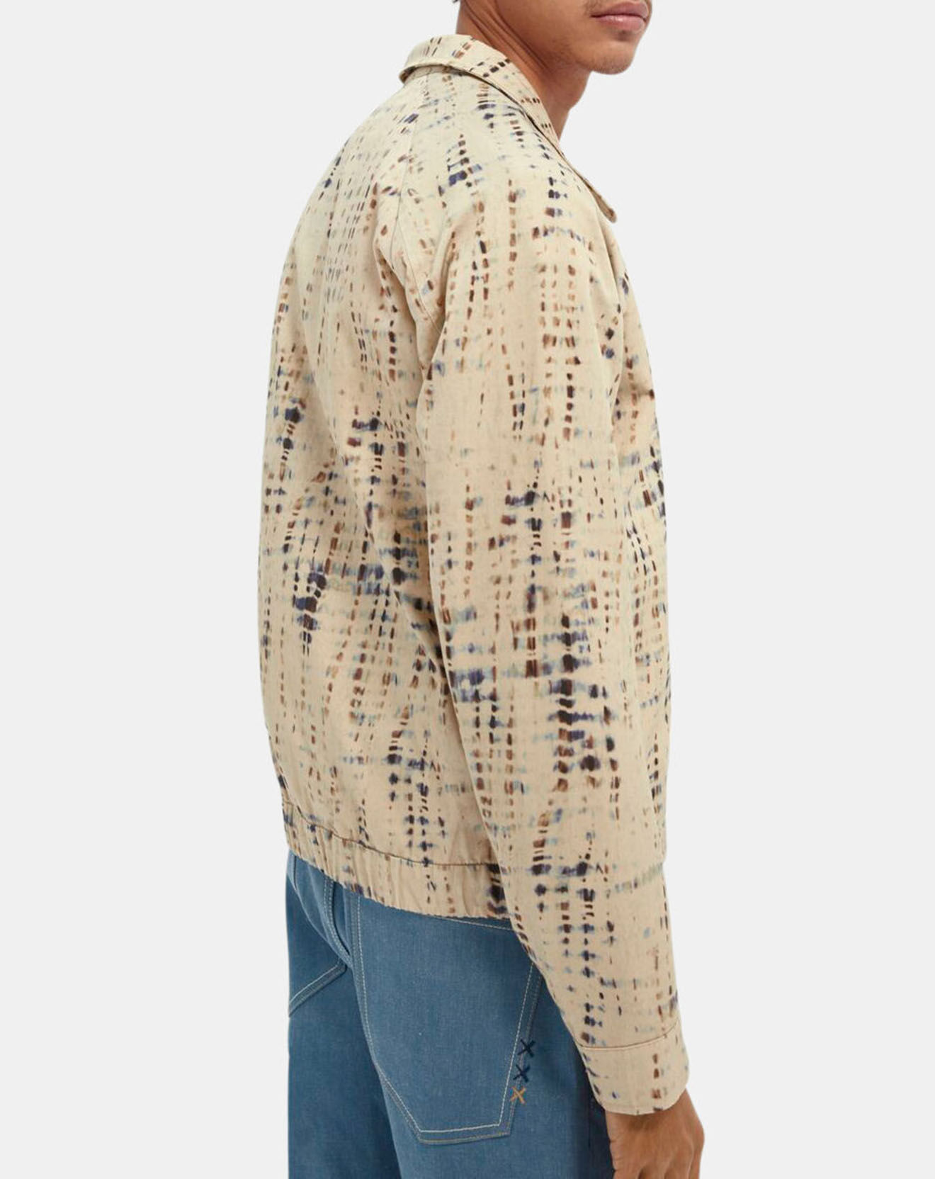 Scotch & Soda Blouson Imperméable Twill Coton Organic écru