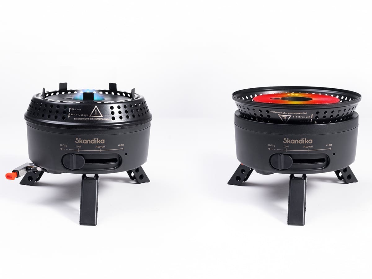 Skandika Rask hybride gas-elektrische barbecue set - Black