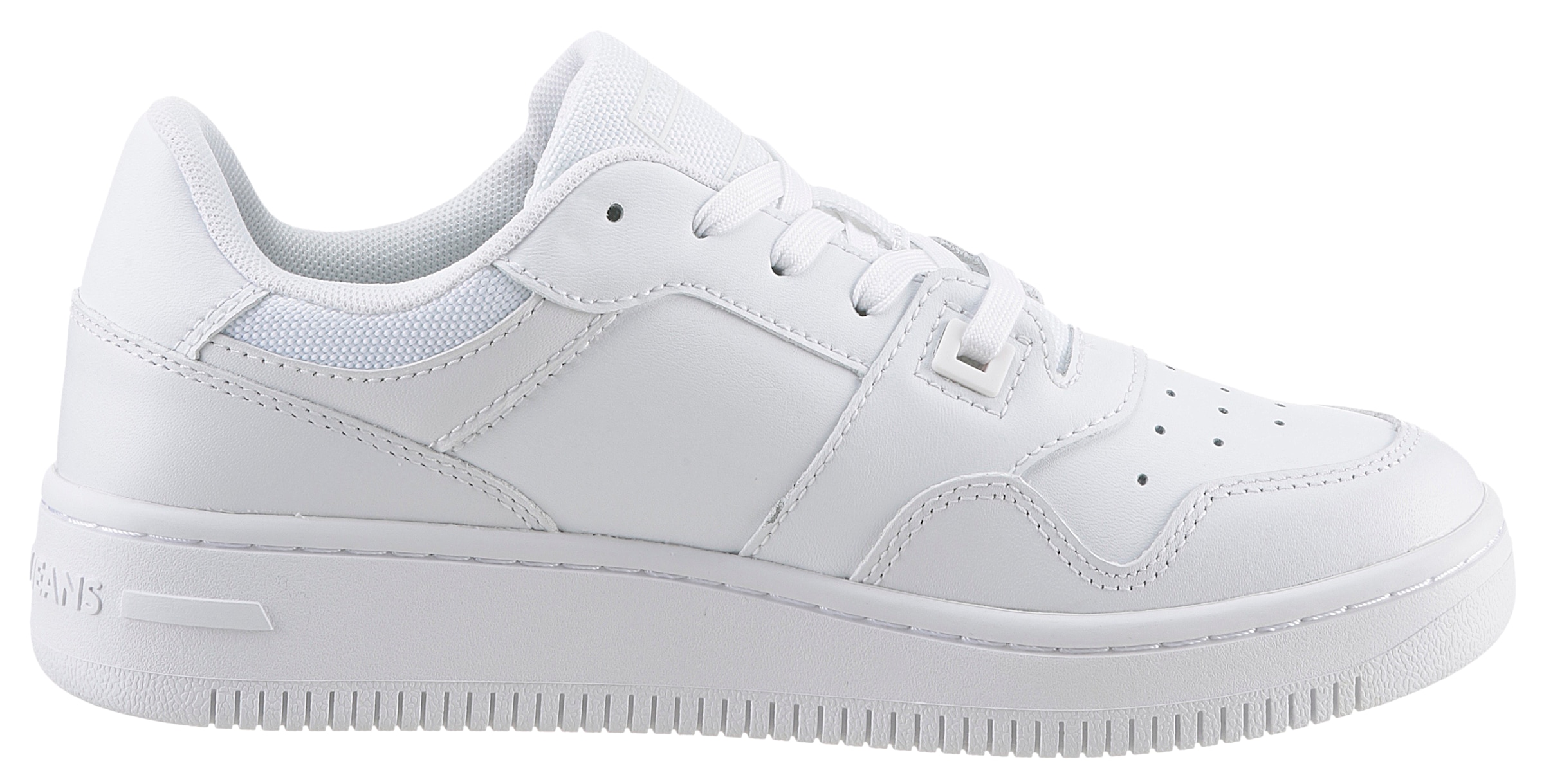 Tommy Jeans Plateausneaker »TJW RETRO BASKET ESS«  , Freizeitschuh, Halbschuh, Schnürschuh mit seitlicher Logoflagge