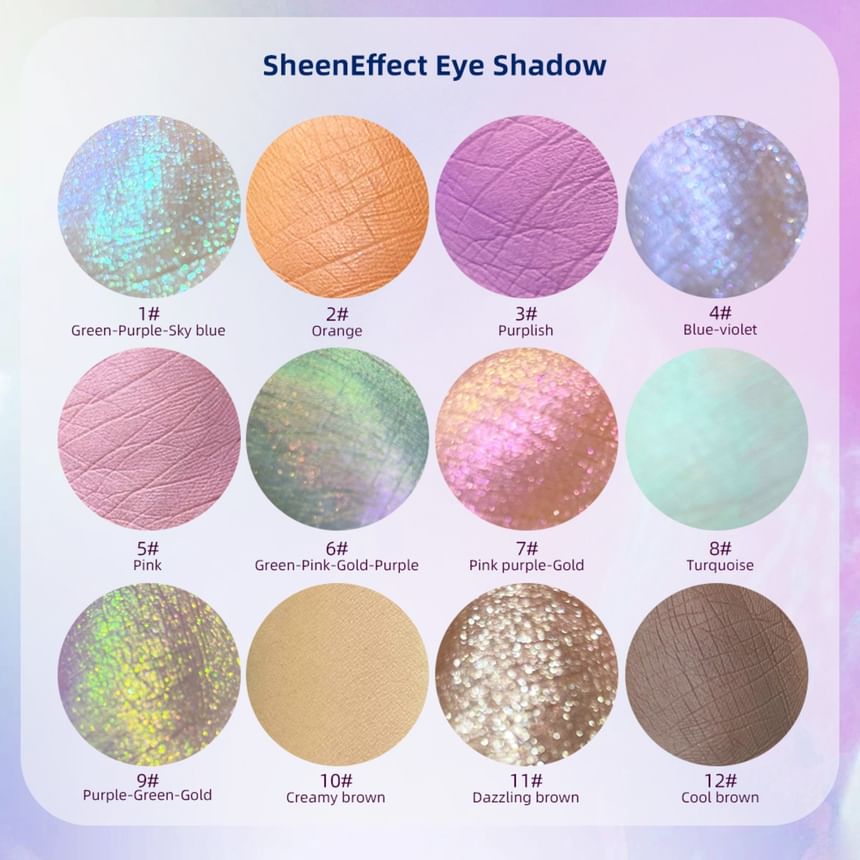 SheenEffect - Secret Love Diary 12 kleuren Chameleon oogschaduwpalet
