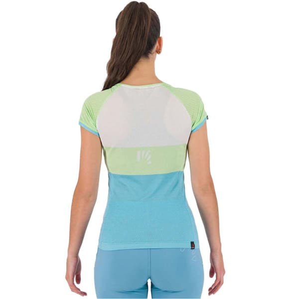 T-shirt randonnée KARPOS MOVED EVO W JERSEY BLUE ATOLL/PARADISE GREEN