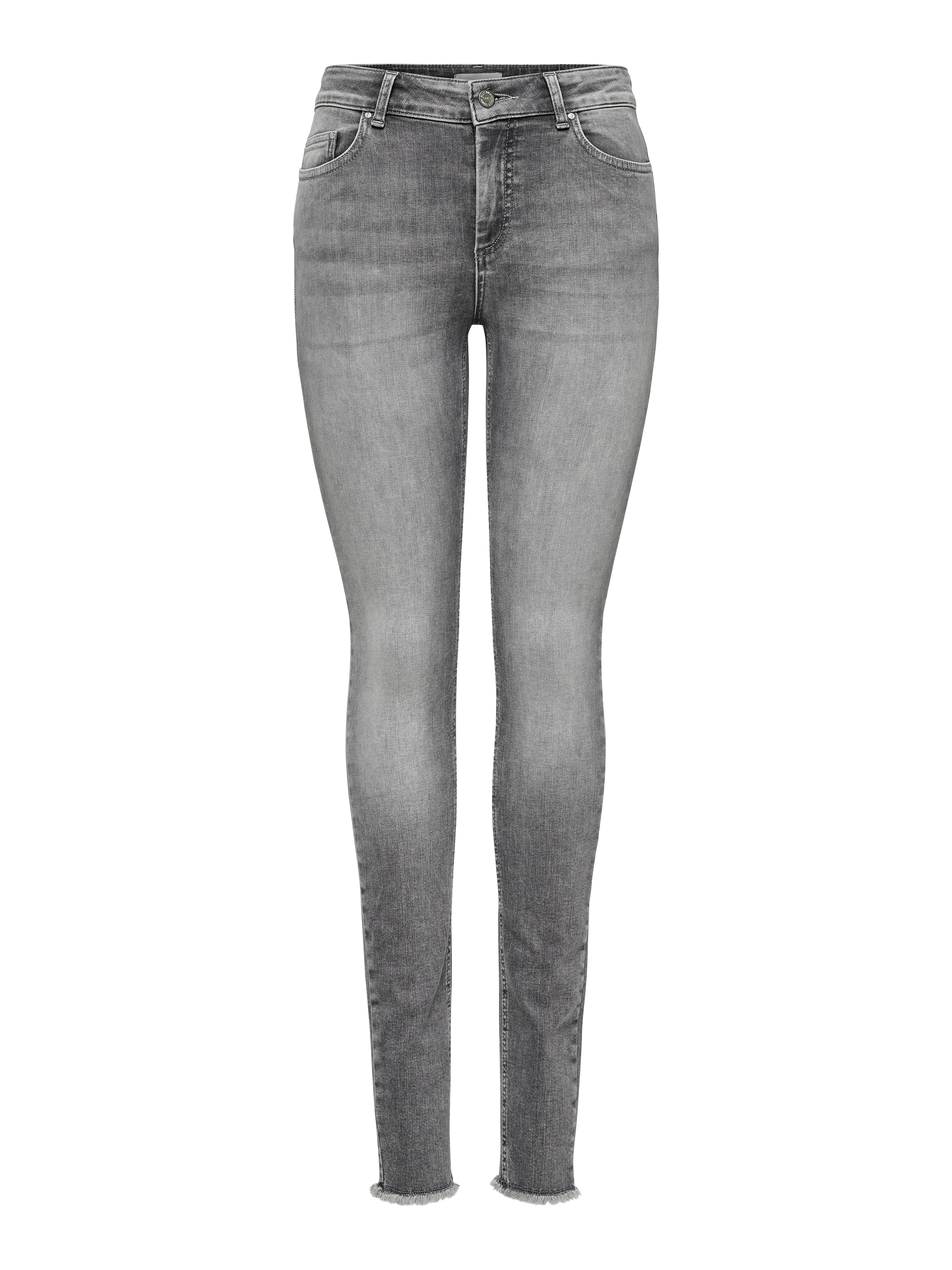 ONLY Skinny-fit-Jeans »ONLBLUSH MID SK ANK RW REA0918 NOOS«, mit ausgefranstem Saum