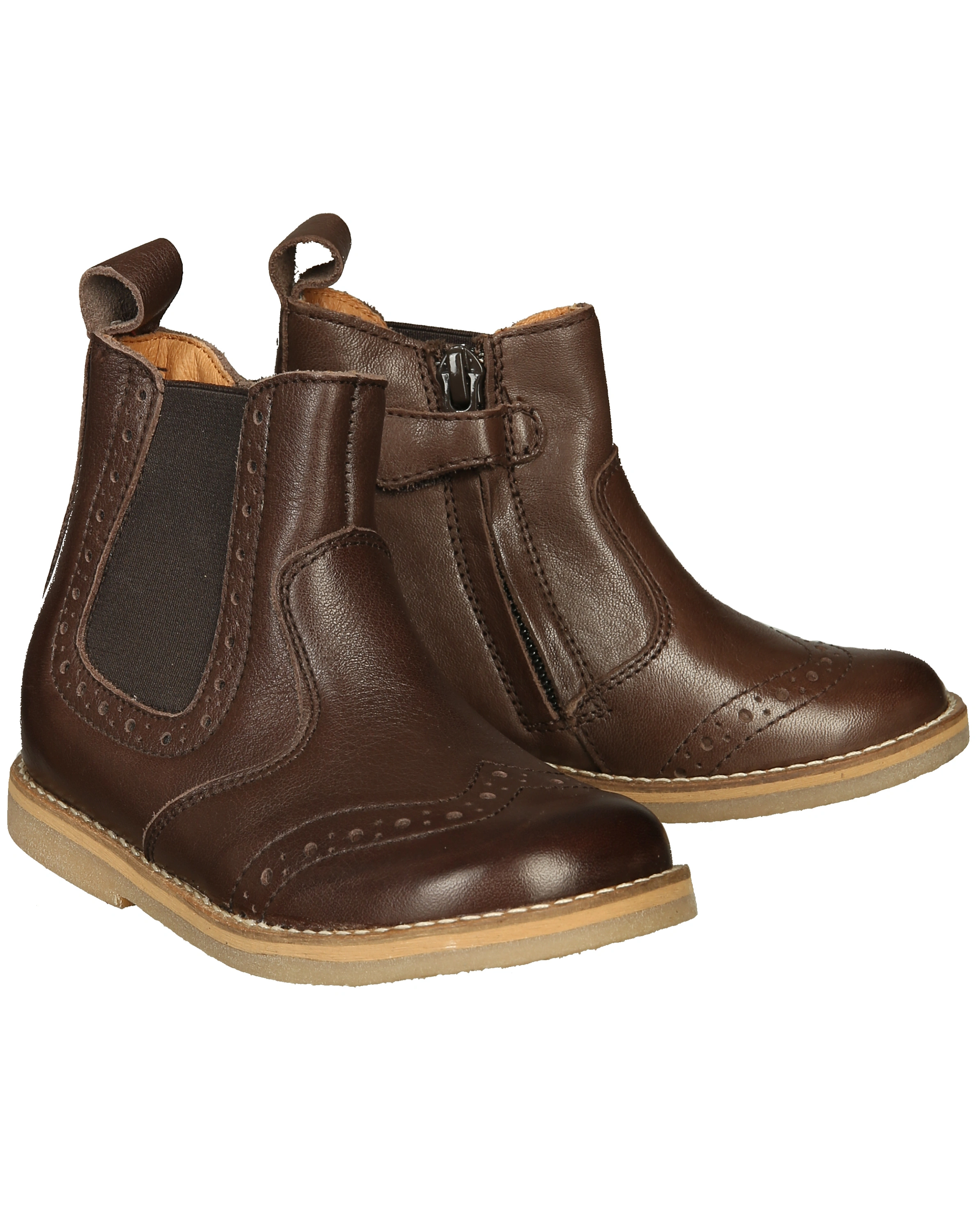 Chelsea-Boots CHELYS BROGUE in dark brown